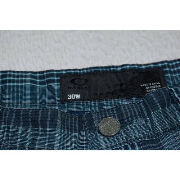 Oakley Golf Shorts Mens Size 30 Wicking Performance Flat Front Polyester Blue - Picture 4 of 5